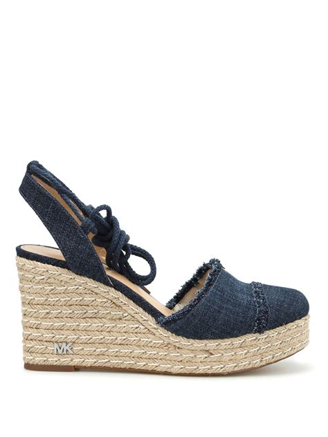 michael kors summer platform sandals|Michael Kors denim sandals.